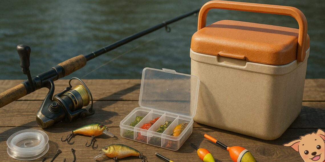 Itens para pescaria coisas de pesca essenciais