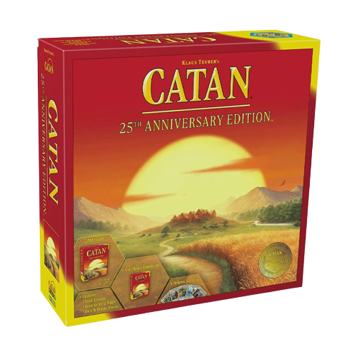 Jogo De Tabuleiro CATAN 25th Anniversary Edition Inclui A Base De E 5 6 Player De