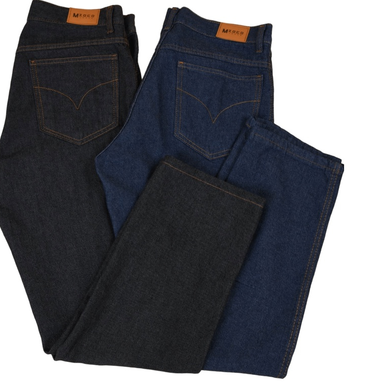 Kit 2 Calcas Jeans Masculina Tradicional Corte Reto