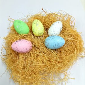 decoracao de pascoa simples e barata ovos