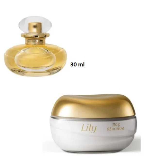 Combo 1 Lily Perfume 30ml 1 Creme Acetinado 250g O Boticario