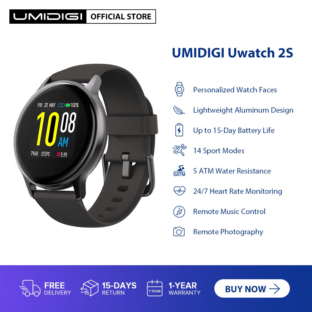 melhores smartwatches baratos - Uwatch 3S