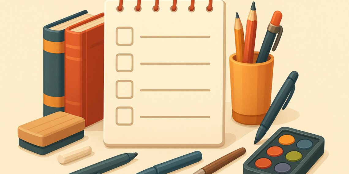 O que precisa ter na lista de material para professor