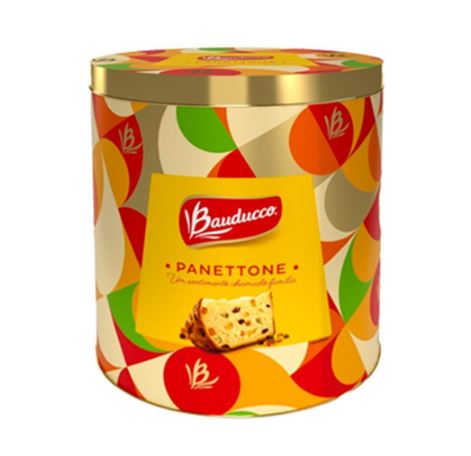 Panettone com Frutas Cristalizadas e Uvas Passas Bauducco Lata 750g