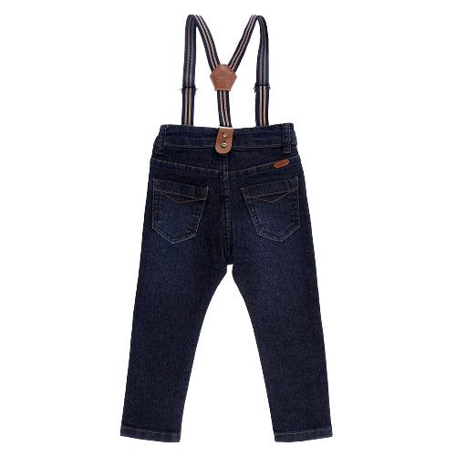 Calca Jeans com Suspensorio