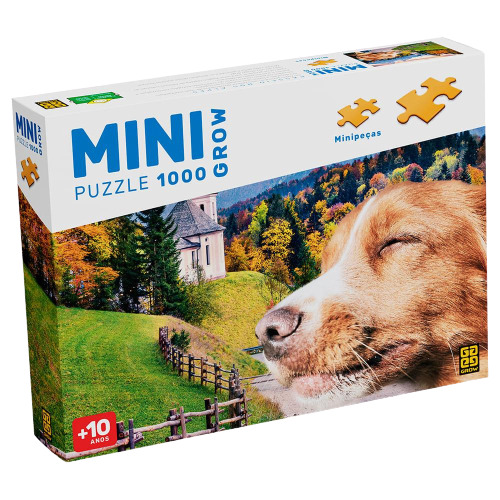 Mini Puzzle 1000 pecas Passeio nos Alpes