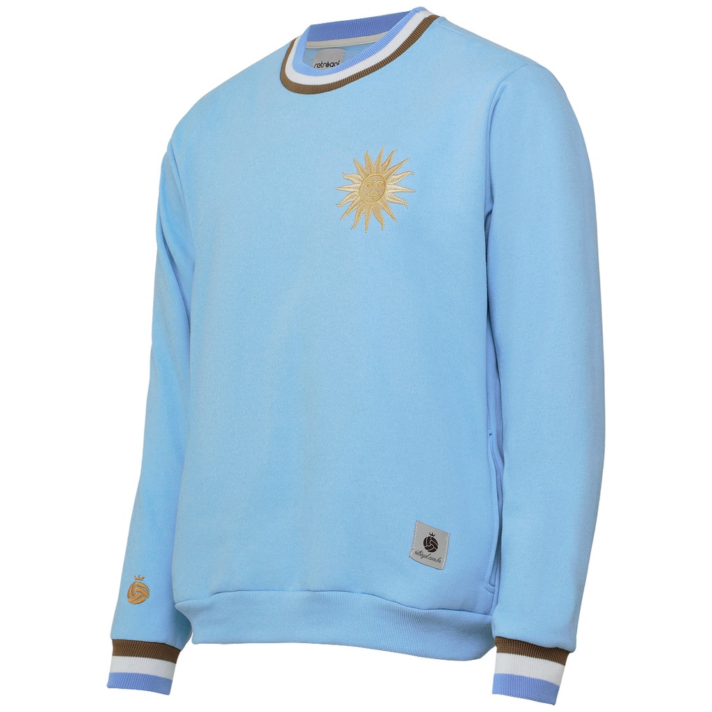 Moletom Uruguai Retro Gold Masculino