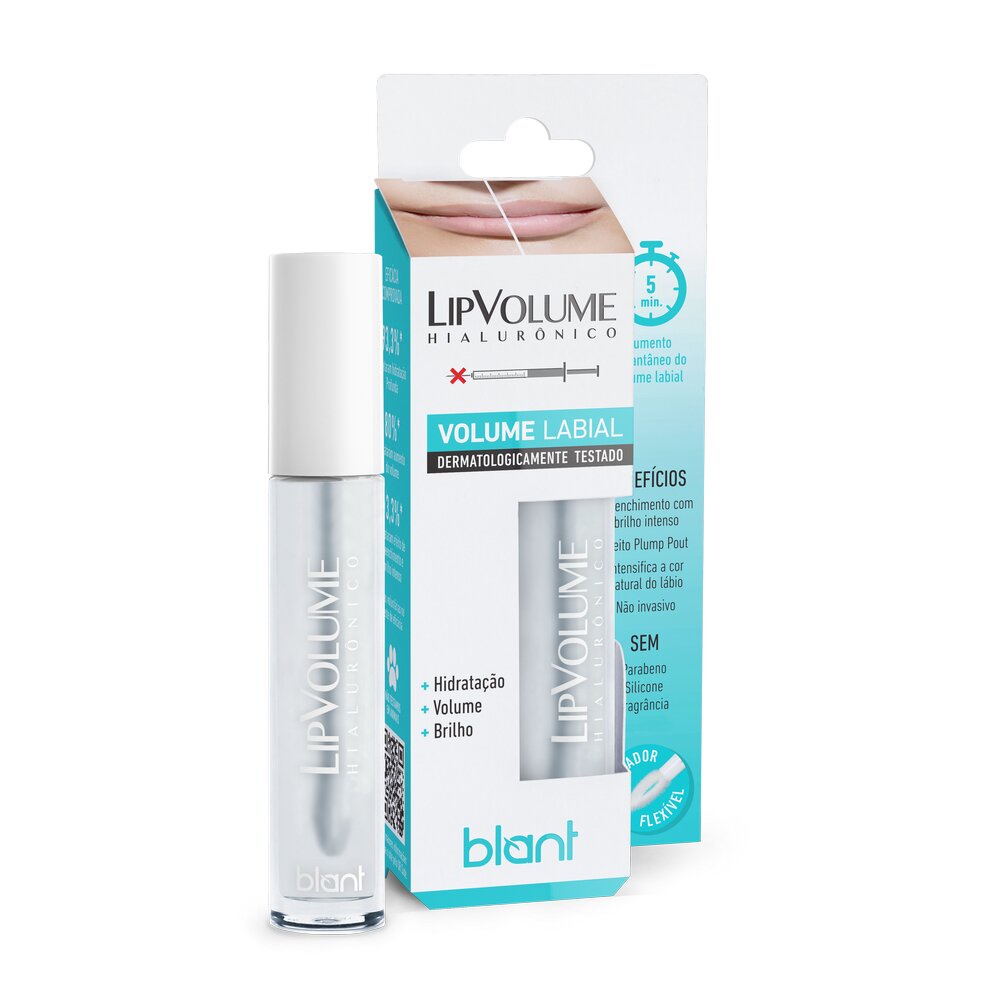 gloss que aumenta a boca - lip volume blant