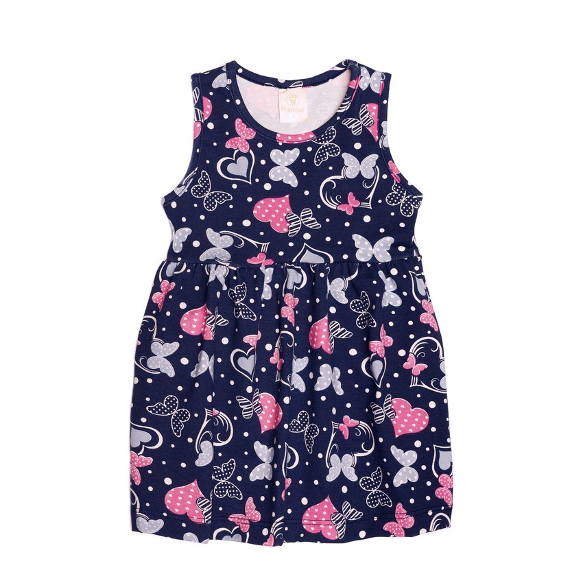 Vestido Infantil De Cotton Estampado Kit 3 Pecas