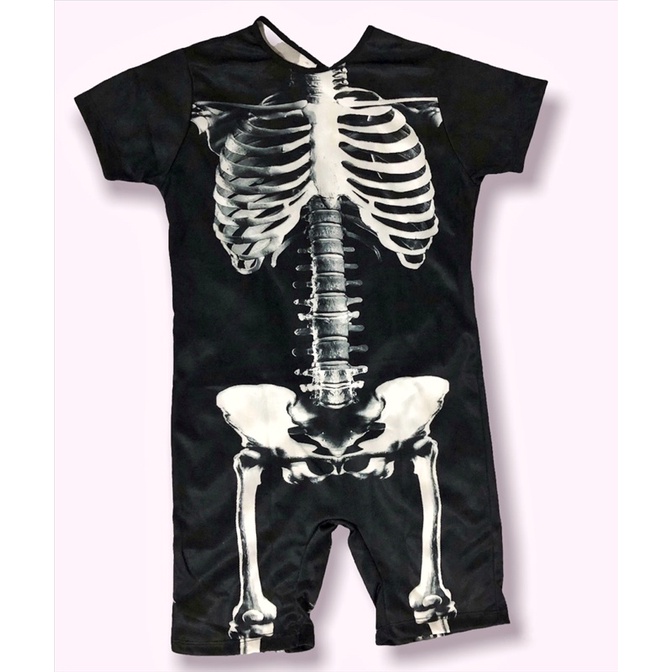 fantasia de halloween infantil simples - esqueleto