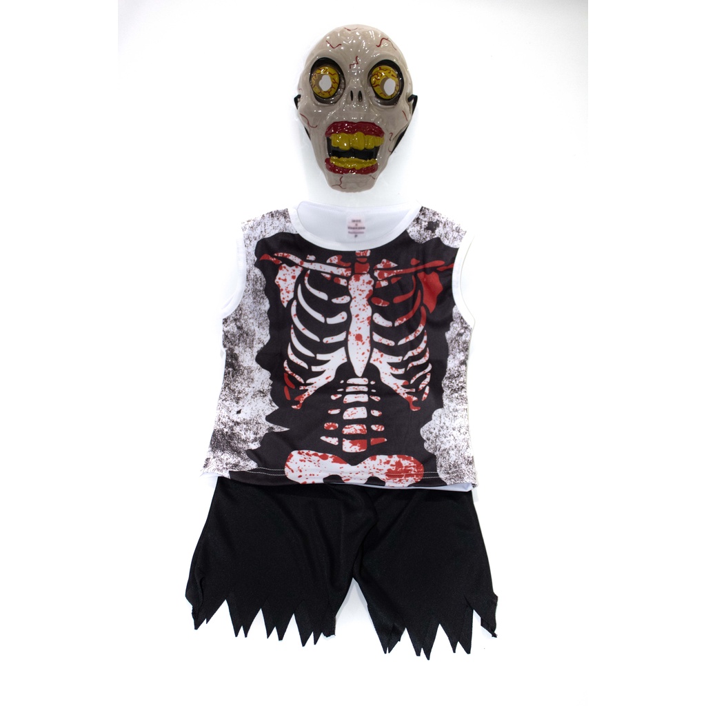 Fantasia Halloween Masculino De Zumbi Infantil