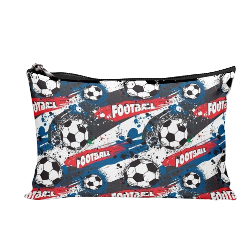 Necessaire Masculina Simples Futebol Organizadora Bolsa de Mao Viagem Impermeavel