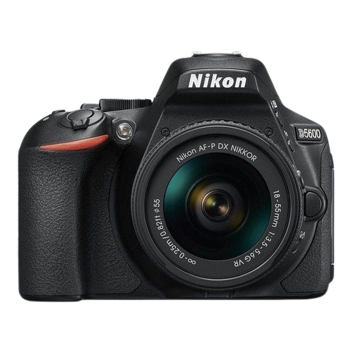 Nikon Kit D5600 18 55mm VR DSLR cor preto removebg preview