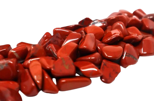 Pedra Jaspe Vermelho Rolada Cristal Natural 2cm Protecao e Vitalidade