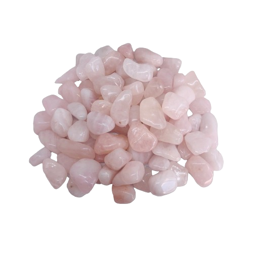 Pedra Natural Quartzo Rosa Rolada Polida 1 2cms 250g