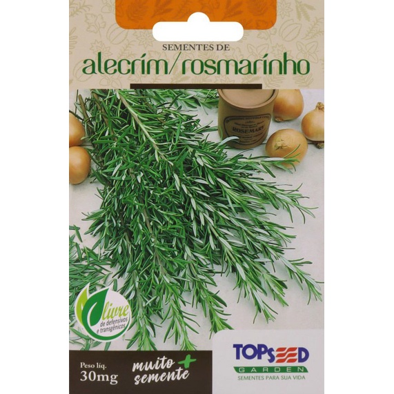 Sementes de Alecrim Rosmarinho 30mg Topseed Linha Tradicional