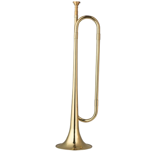 Sicibr Brass C Bugle Call Trompete Banhado A Ouro Chifre De Cavalaria Com Boca Instrumento Musical Para Orquestra Militar Iniciantes 187 Polegadas
