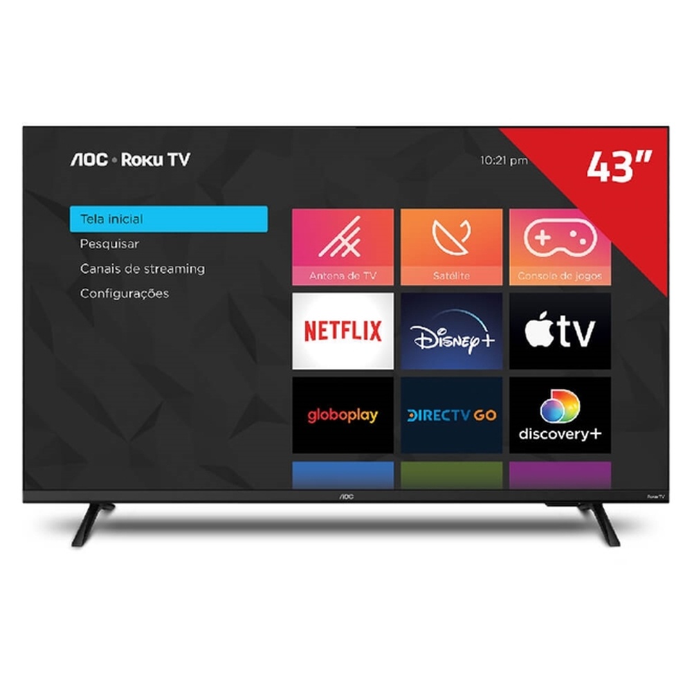 Smart TV 43 AOC Full HD Roku TV 43S5135