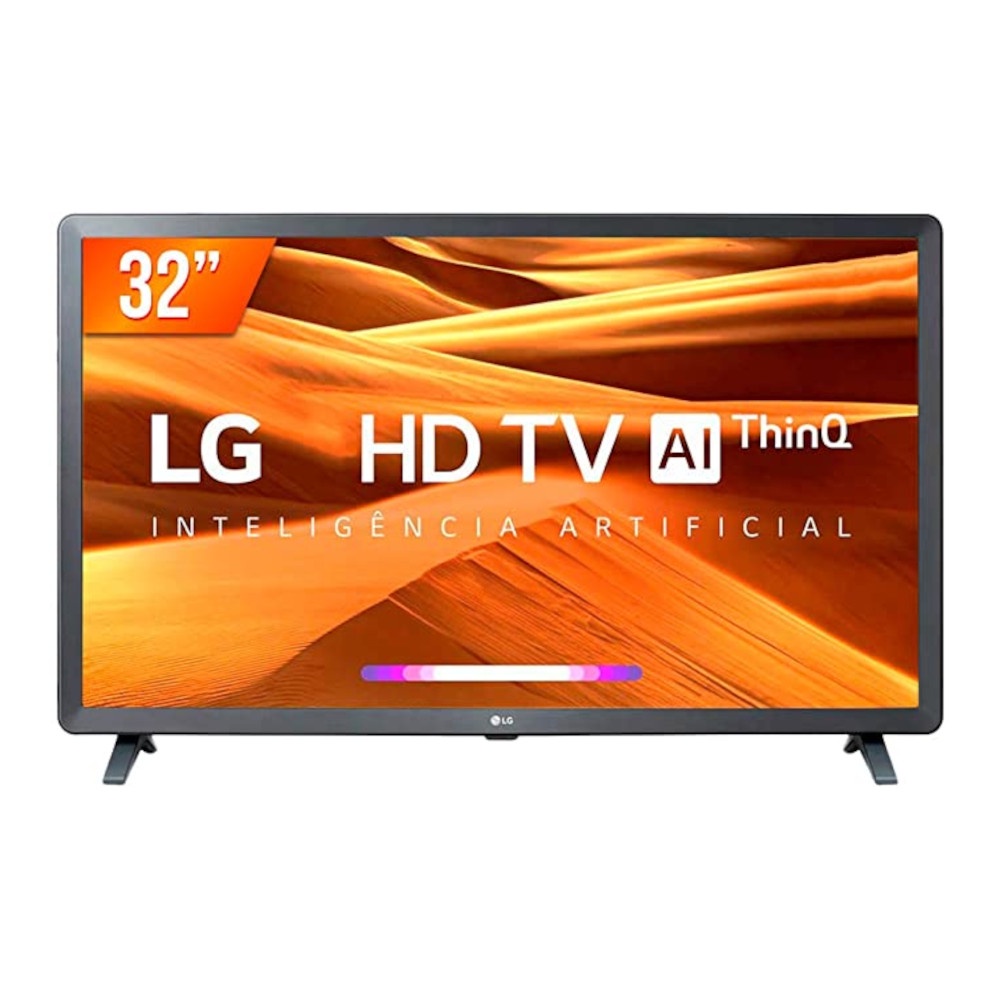 Smart TV LG 32 LED HD USB HDMI Wi fi Bluetooth HDR 10 ThinQ Ai Google Assis. Alexa 32LQ621CBSBAWZ