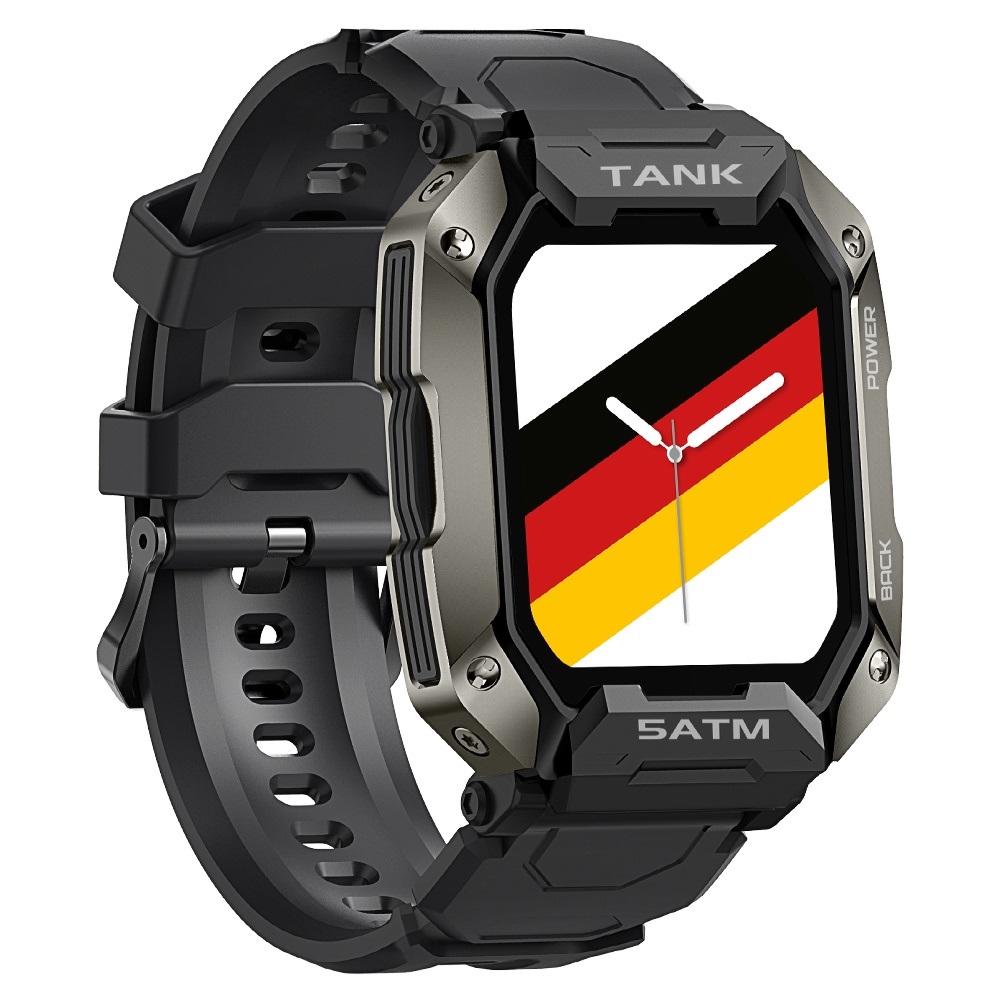 Smartwatch 1.72 Tela 5ATM IP69K A Prova Dagua