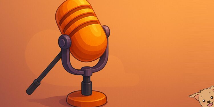 Microfone para podcast