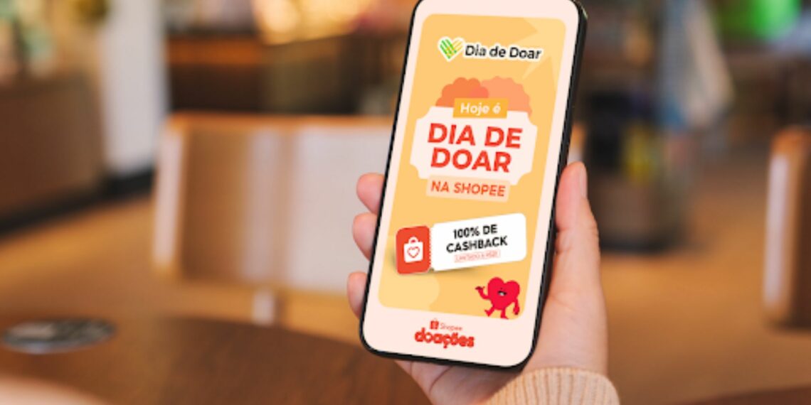 Dia de Doar Shopee realiza campanha com cashback para doacoes realizadas no app