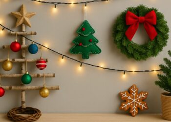 Tendências de decoração de Natal 2025