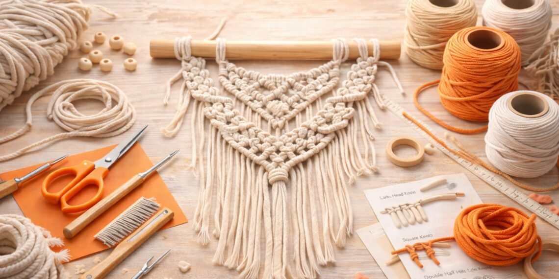 Macrame passo a passo e materiais para iniciar