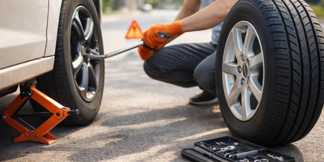 como trocar o pneu
