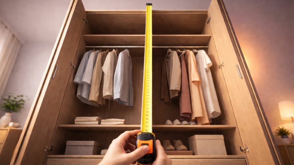 Qual a largura de um guarda-roupa de casal padrão