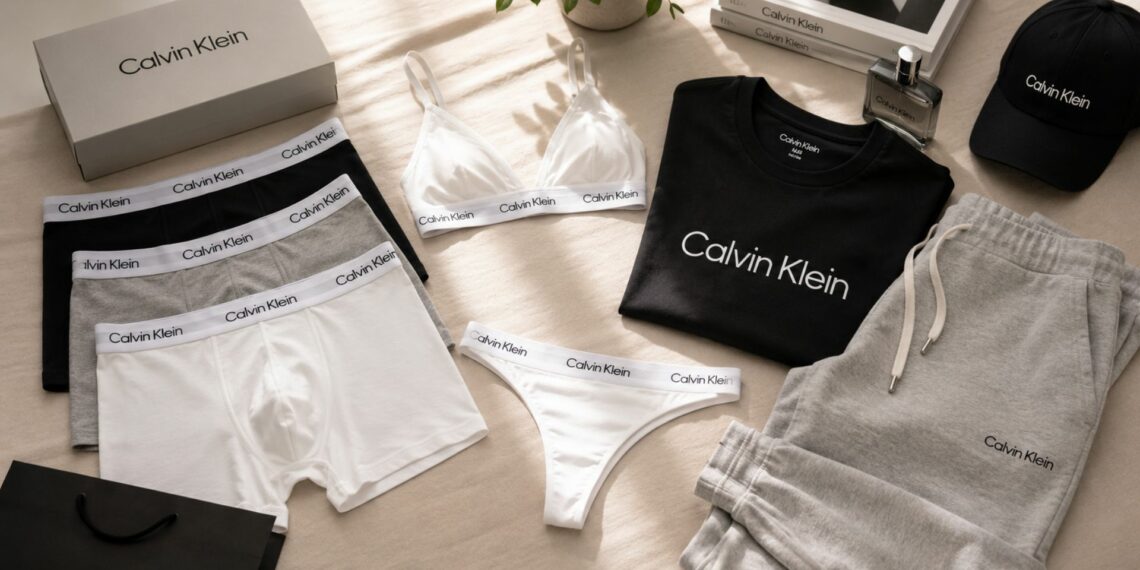 Calvin Klein e boa para roupas intimas e moda casual