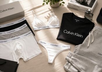Calvin Klein e boa para roupas intimas e moda casual