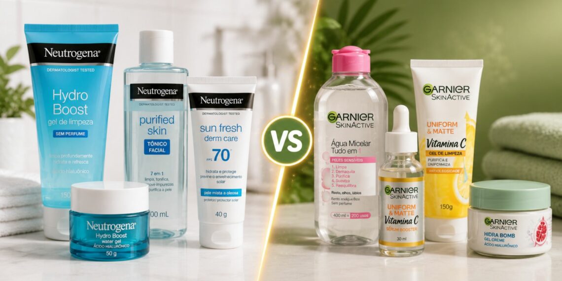 Neutrogena ou Garnier qual skincare tem melhor custo beneficio