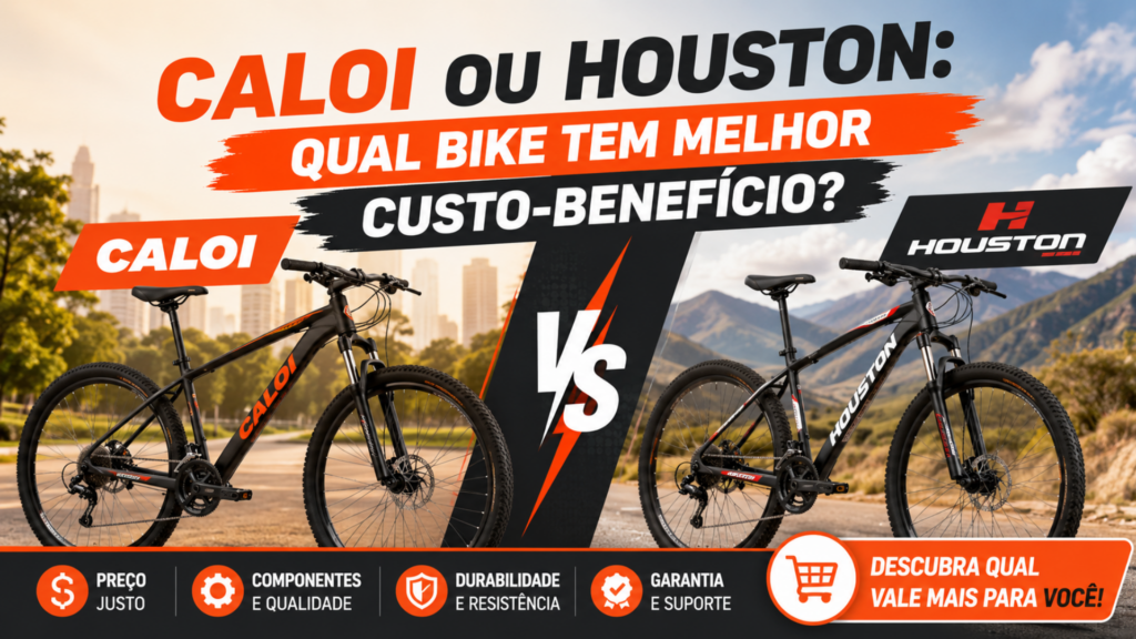 Caloi ou Houston qual bike tem melhor custo beneficio