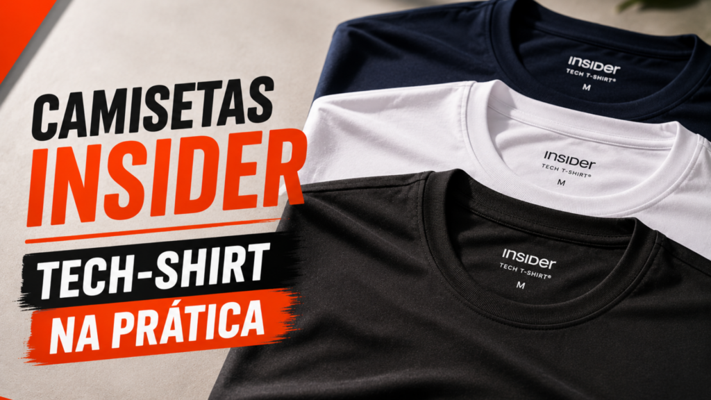 Camisetas Insider tech shirt na pratica