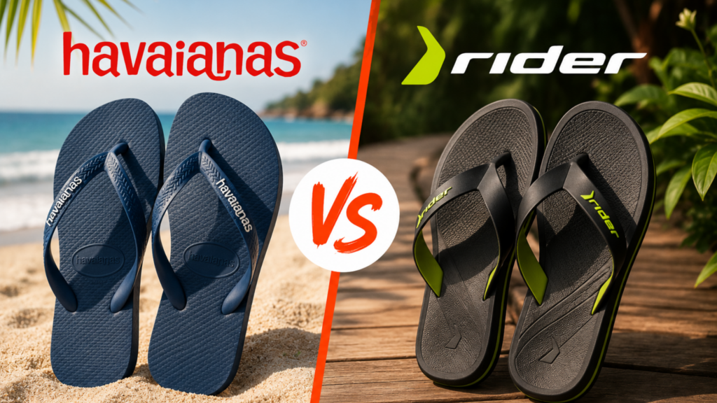 Havaianas ou Rider qual chinelo e mais confortavel