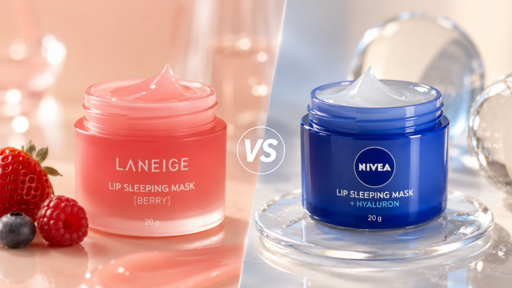 Laneige ou Nivea qual lip mask hidrata mais os labios
