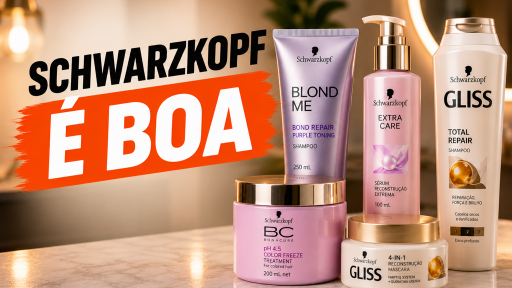 Schwarzkopf e boa para cabelo descolorido e danificado