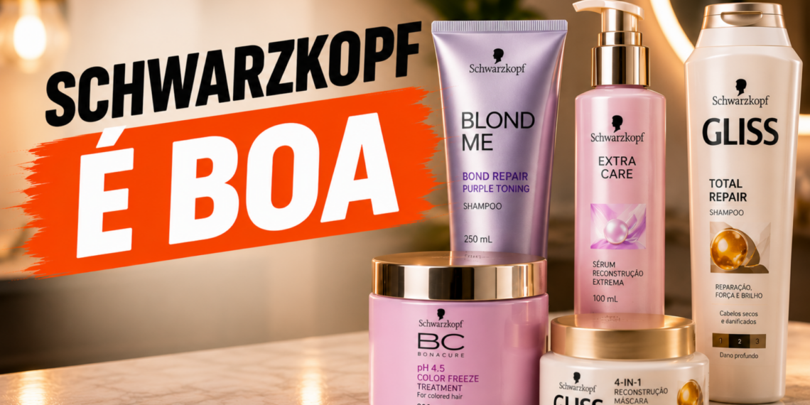 Schwarzkopf e boa para cabelo descolorido e danificado
