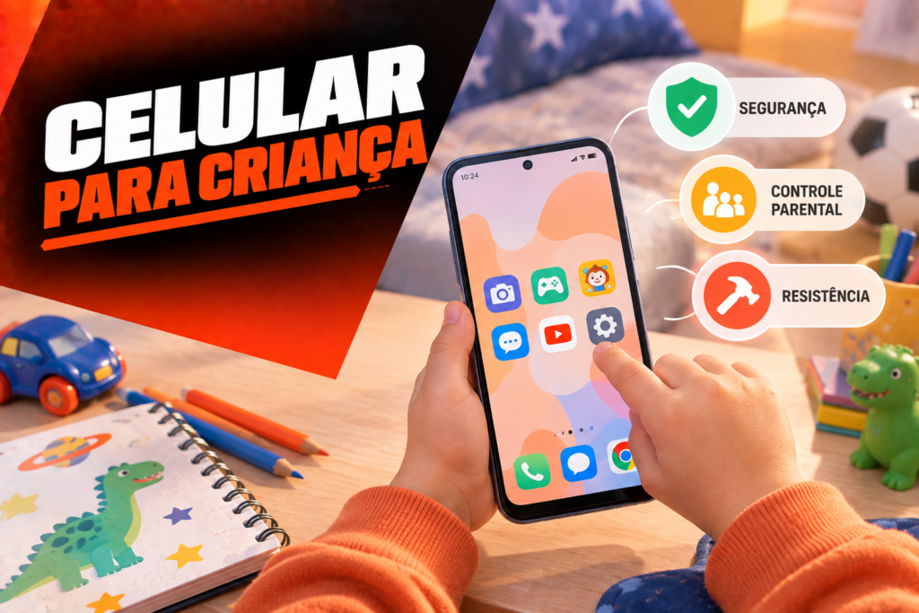 Celular para crianca seguranca controle parental e resistencia