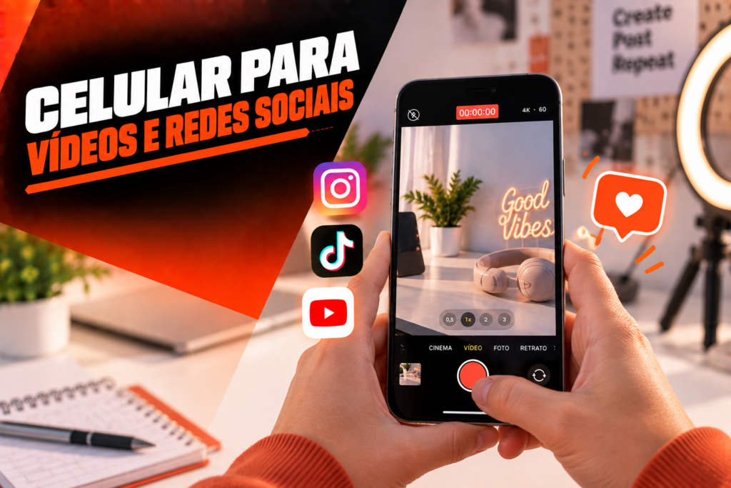 Celular para videos e redes sociais o que comparar antes de comprar