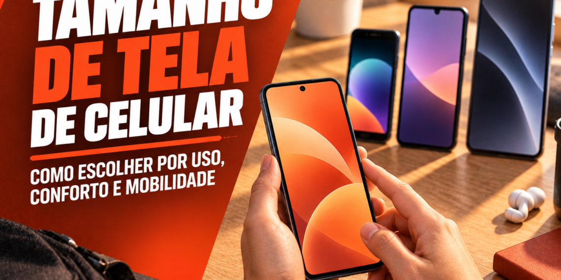 Tamanho de tela de celular como escolher por uso conforto e mobilidade